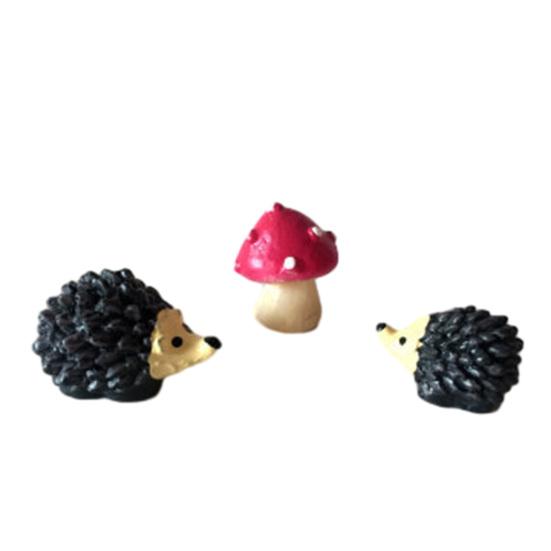 

3 Pcs Mini Resin Animal Figurine Miniature Tiny Cartoon Pig Puppy Cat Cow Figures for Fairy Garden Micro Landscape DIY Potted Plants Cake Topper D