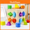 Wooden Geometric Shape Matching Blocks For Kids Educational Toy For Brain Development