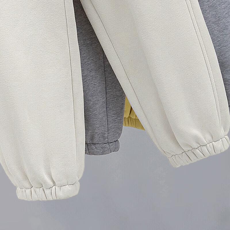 Women's Plus Velvet Elastic Drawstring Casual Pants