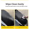 SEAMETAL Leather Motorcycle Seat Cushion Cover Universal Anti-slip Seat Protector Mat Rainproof Sun-proof Wear-resistant
