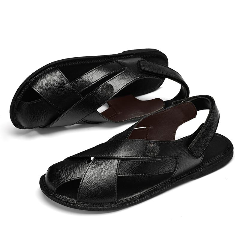 CLOHOO Casual Men's Sandals Comfortable Simple Light Anti Slip Beach Slippers Fashion Trendy Soft Sole Light Summer Men Shoes