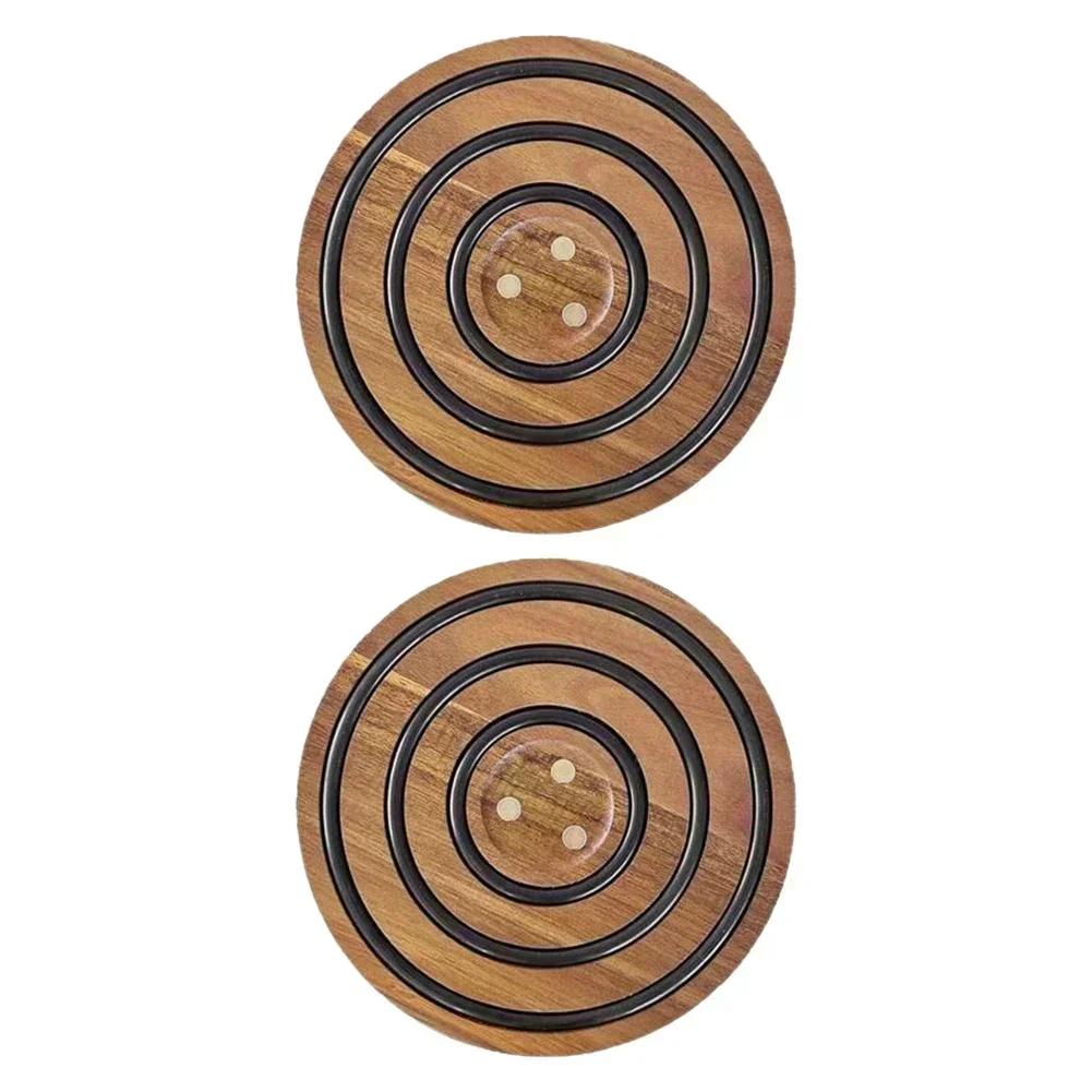 

Kitchen Pot Holder 1.2CM 0.05 Inches Acacia Wood Trivets Easy Maintenance Non-Slip Pads Oven To Table Transition China Mainland