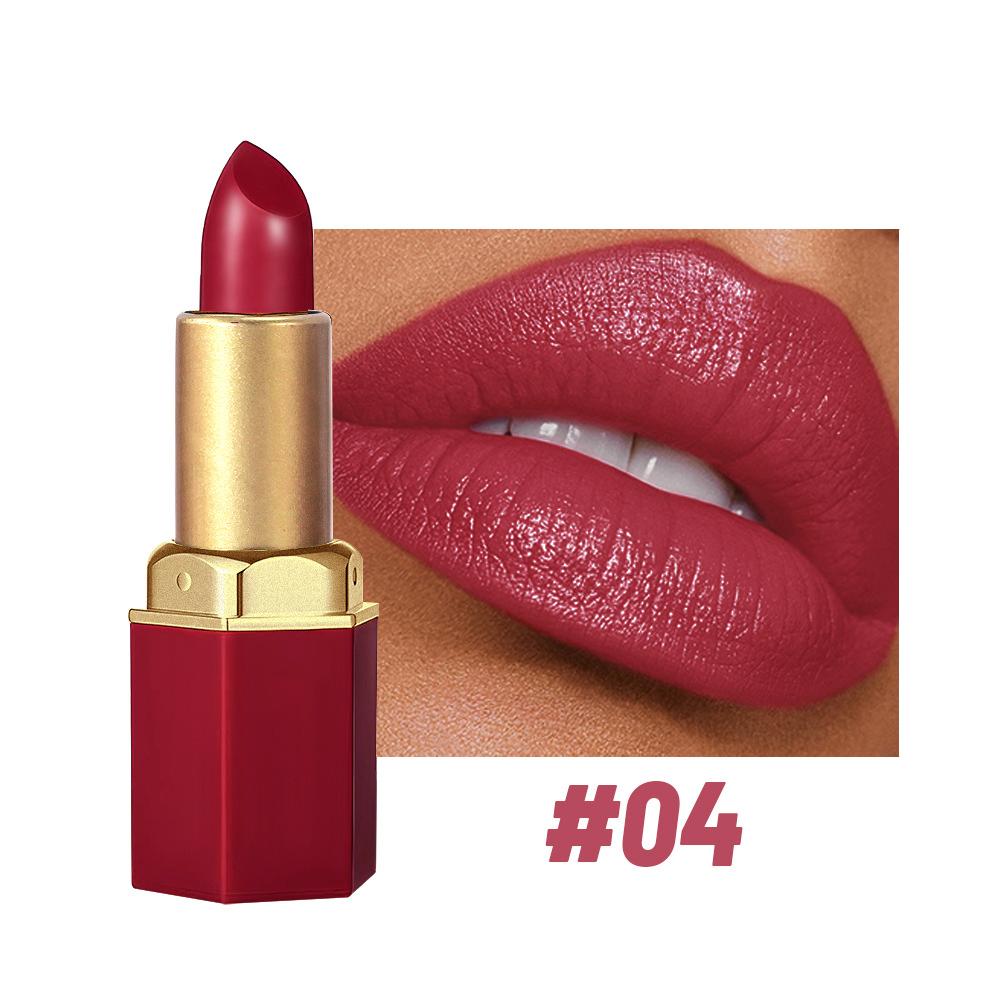 6- Matte Lippenstift Set, Niet-Vervagend, Niet-Plakkend aan Beker Langhoudend Fluweelachtige Afwerking, Gladde Matte Lip Waterdicht Vlekbestendig