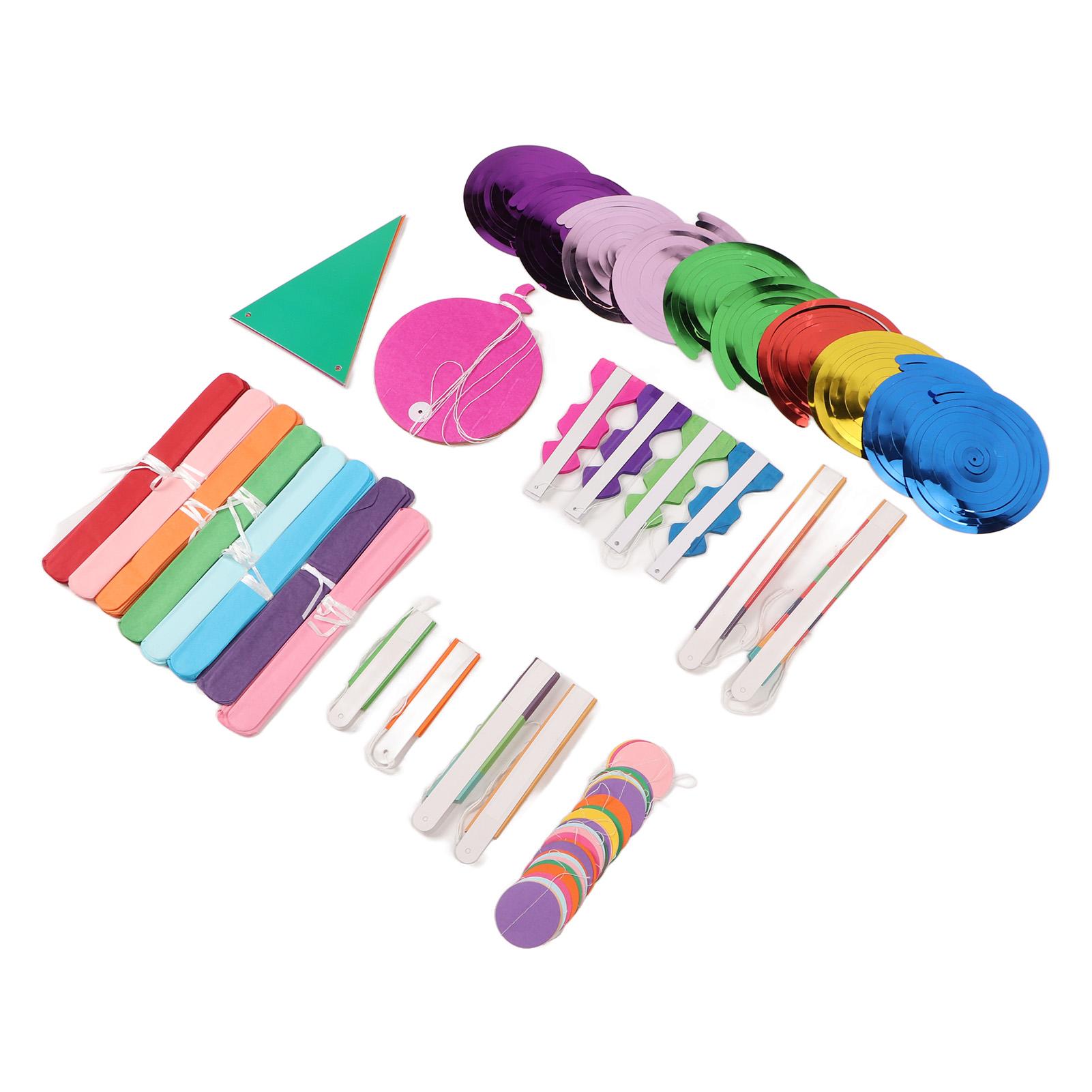 Бумажный веер помпон украшение для вечеринки красочный набор подвесных бумажных вееров для дня рождения свадьбы выпускного