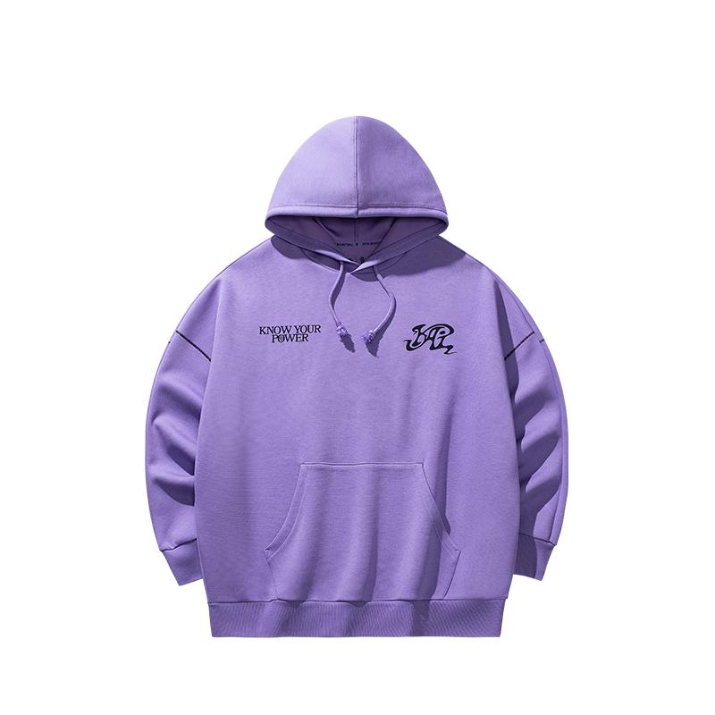 

Anta Баскетбольная серия Серия Kyrie Простой Универсальный Удобный Худи с принтом букв Со спущенным плечом Свободный свитшот Унисекс свитшот 172531705-6 2XL