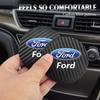 2Pcs Carbon Microfiber Water Cup Anti-slip Pad Car Accessor Ies For S MAX Ranger Focus Fiesta Mondeo Kuga Mustang Keychain