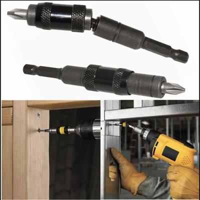1pc Magnetic Screw Drill Tip, 1/4" Impact Tough Bit Holder With 20° Pivoting , Bendable Extender Quick Change Locking Rotating