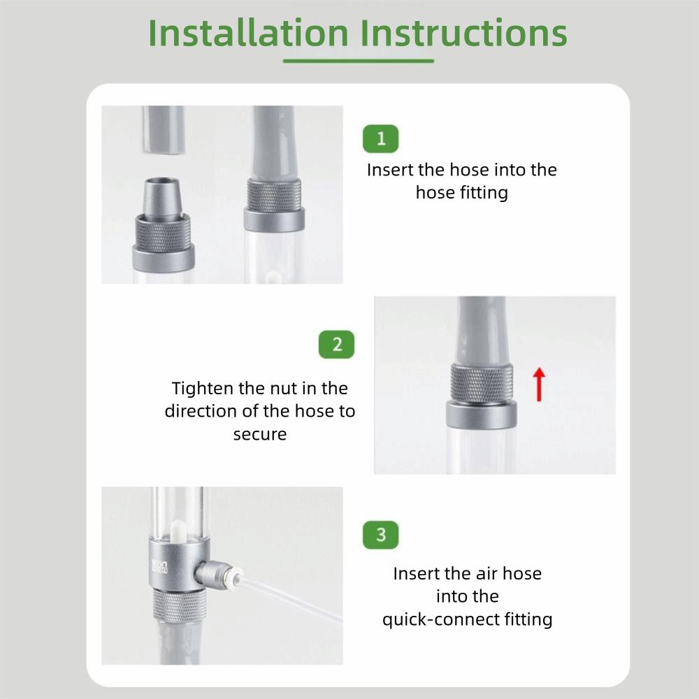 Quick Insertion Aquarium CO2 Diffuser Observable Metal CO2 Nebulizer  Aquarium Use