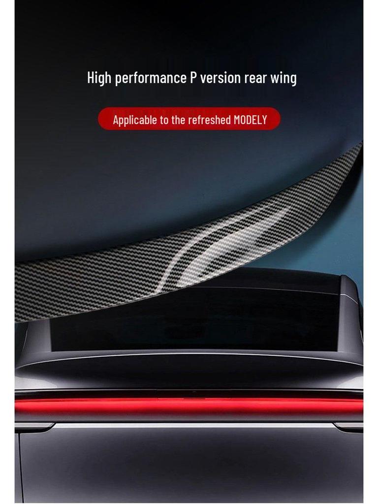 Tesla Model Y Rear Spoiler High-Performance P Style Body Kit Decor.