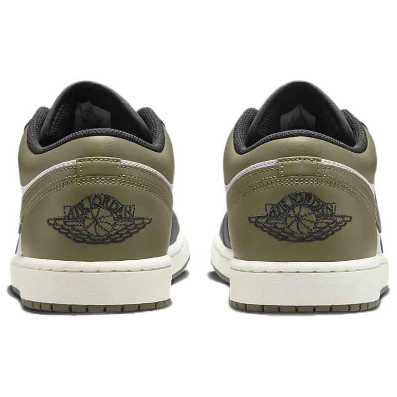 Air Jordan 1 Low Black Toe Medium Olive 553558-092