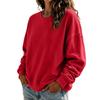 Women's Crewneck Sweatshirt Long Sleeve Color Casual Top for Everyday Wear