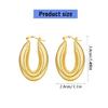 Vintage Earrings Exaggerated Earrings Hollow Oval Earrings Dangle Earrings Wide Ear Jewelry Present for Women and Girls