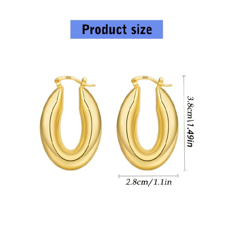 Vintage Earrings Exaggerated Earrings Hollow Oval Earrings Dangle Earrings Wide Ear Jewelry Present for Women and Girls