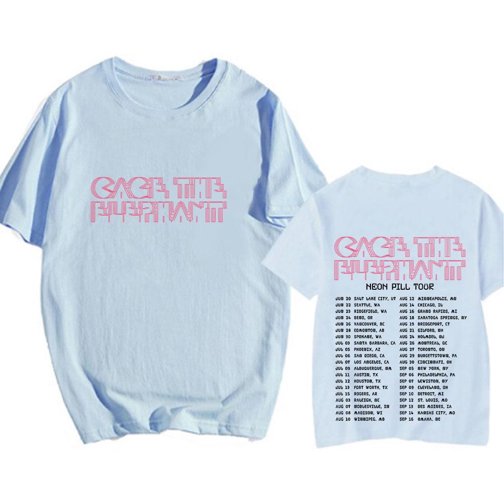 Cage The Elephant T-shirt for Spring/Summer High Quality Tee-shirt Women Clothes Punk Vintage Tshirt Sudaderas Gothic Soft Tops