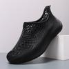 Sapatos Masculinos Verão Tênis de Corrida 3D Sandálias Masculinas Tamancos Estampados Leves Antiderrapantes Respiráveis Shoes Vazados Esporte ao Ar Livre