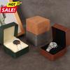 PU-Leder Uhrenbox Luxus Klapp Uhren Aufbewahrungsboxen Herren Schmuck Organizer Verpackungsetui Tragbare Geschenk Uhrenbox (keine Uhr)