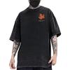 European Sizes Heavyweight Washed Men'S Vintage Graphic T-Shirt Streetwear Tee Outfits Urban Style Distressed Look Comfortable Fit Loose Fit Top