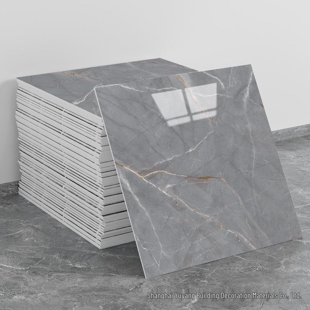 Waterproof Marble-Style Self-Adhesive Tile Sticker, 30x30cm, for Moisture-Proof Wall Renovation and Decoration.