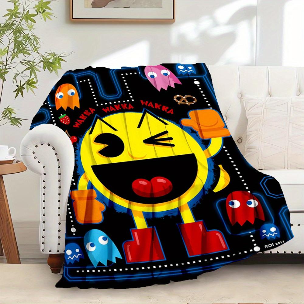 

1pc PAC MAN,GAMER,RETROPrint Blanket Suitable for All Seasons, Perfect for Home, Travel, or Camping 292 80cm x 120cm
