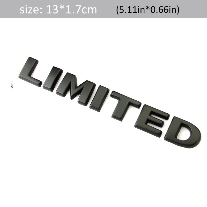 

DSYCAR 1Pcs 3D Metal LIMITED Car Side Fender Rear Trunk Emblem Badge Sticker Decals чёрный