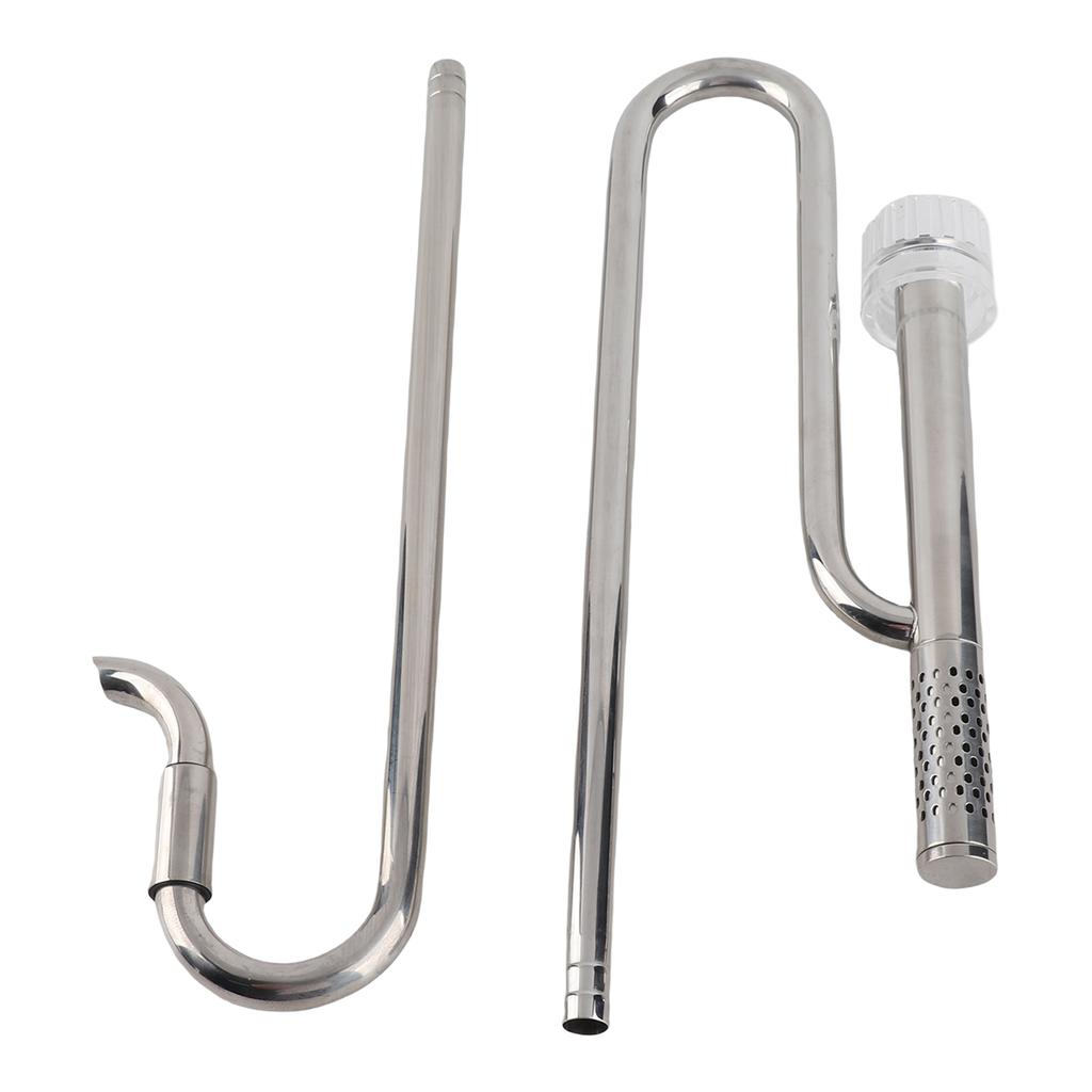 In  Out  Pipe Set   304 Stainless Steel Fish     Pipe with   Skimmer for Aquarium Filter