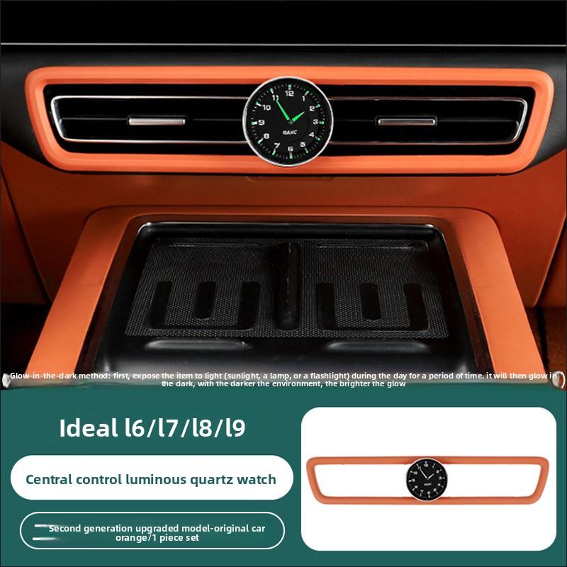 For RAV4 Prime/Wildlander Car Clock Quartz Movement Luminous Acrylic Case & Band Large-Size Instrument Panel Pointer Clock