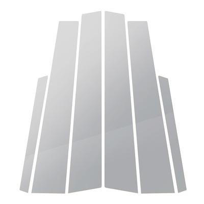 6 ks Chrómové lišty na stĺpiky okien dverí auta Kryt Nálepka Vonkajšie diely pre Mercedes-Benz S-Class W221 S 280 S 300 2007-2013