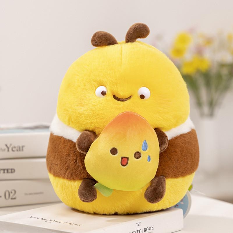 Plush Creative Cute Bee Doll Soft Stuffed Animal Toy Adorable Gift For Kids 25cm 35cm And