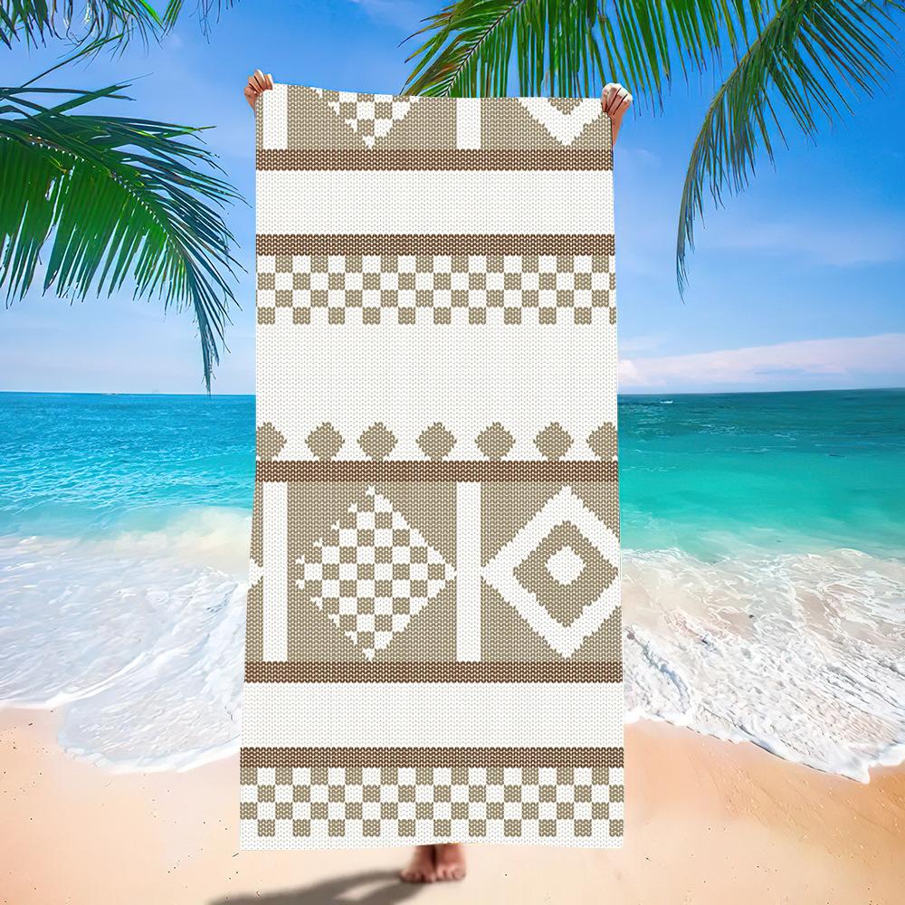 Popular Bohemian Beach Towel Digital Printing Quick-Drying Bath Towel Microfiber Beach Towel