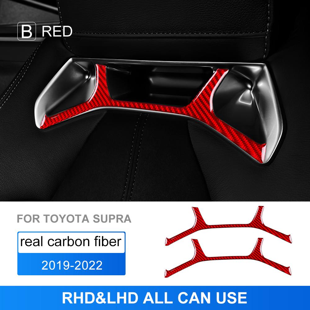 Real Soft Carbon Fiber Sticker For Toyota Supra GR A90 A91 MK5 2019 2020 2025 2025 2025 2025 2025 Car Seat Headrest Accessories