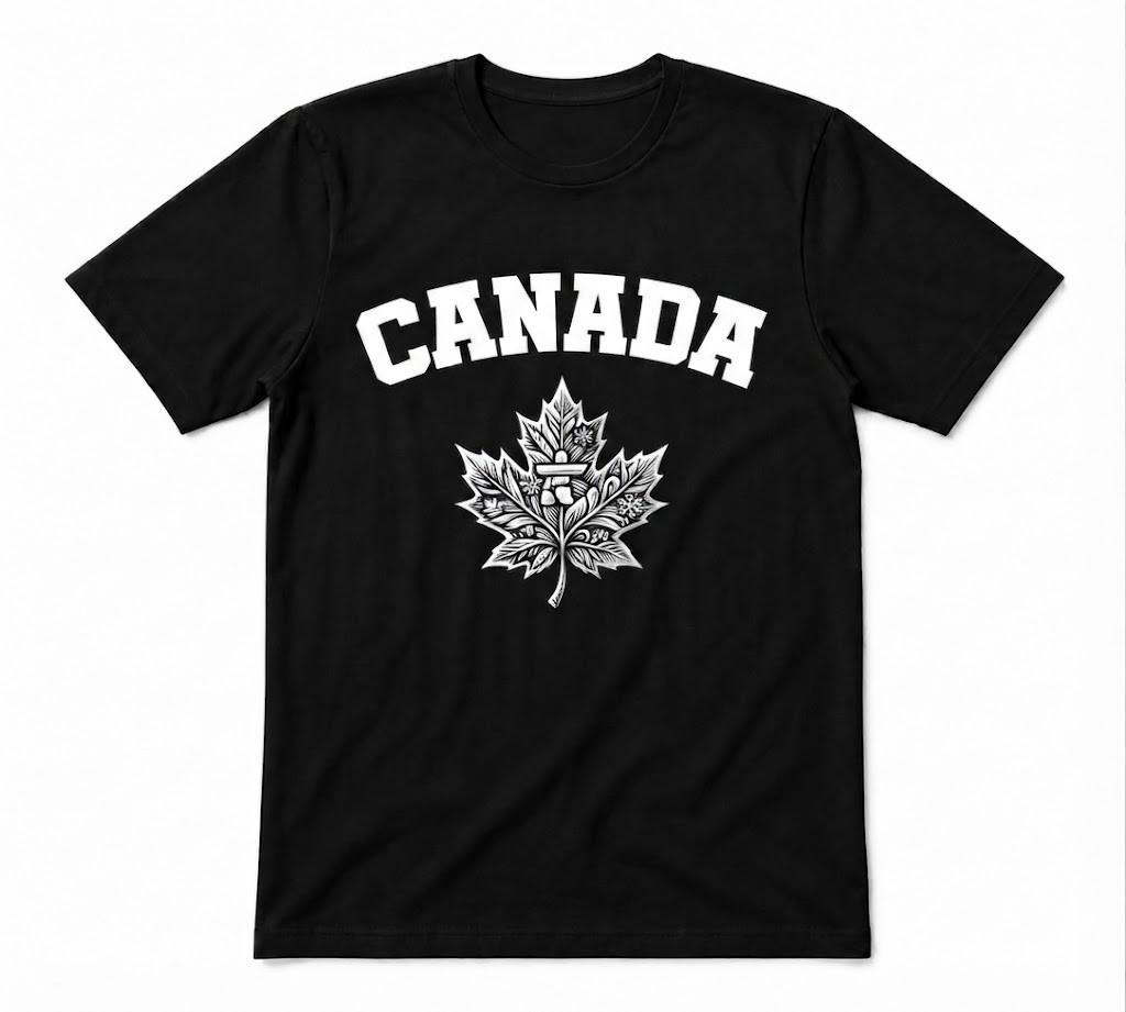 Canada Canadian Happy Canada Day Souvenir Graphic Unisex Black T-shirt