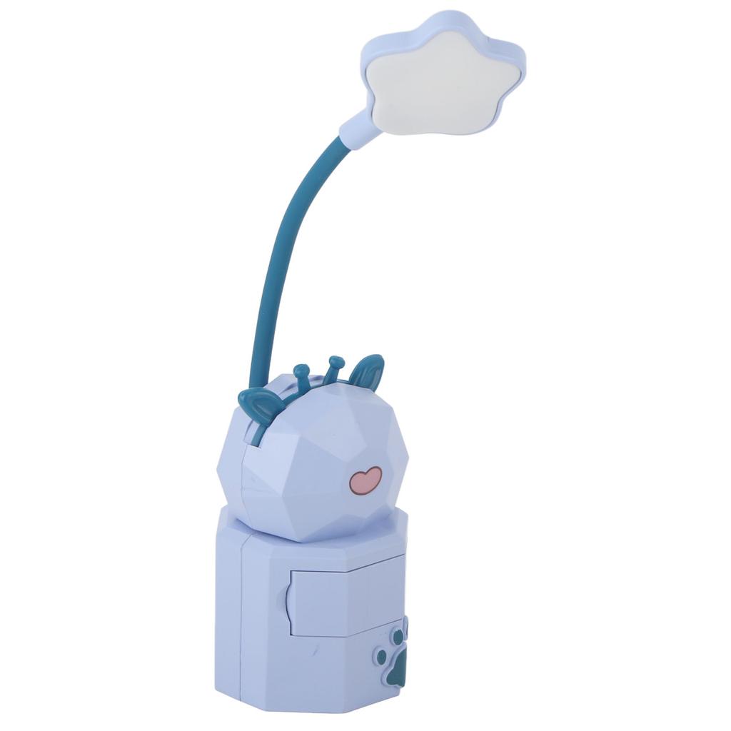Kids Reading Light Cute Design USB Charging Warm Light 360 Degrees Gooseneck Adjustment Safe