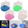 Pet Bird Bathtub Hanging Parrot Bathtub Bird Cage Accessories Bath Shower Box