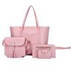 Women's bag retro mother and child bag four-piece stone pattern portable large-capacity shoulder messenger bag versatile