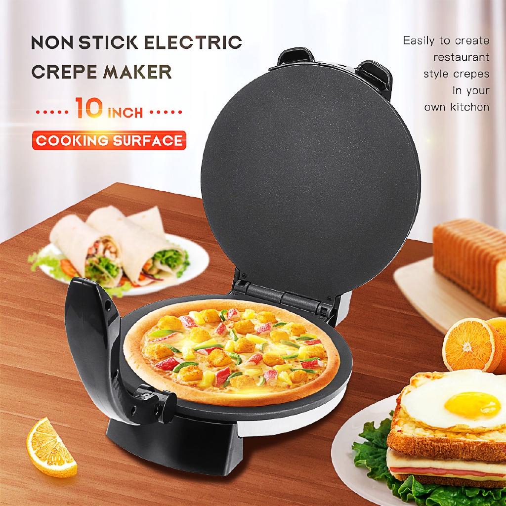 2000W  Paratha Chapati Flat Bread Pizza Tortilla Maker Cooking Tools Appliance Kitchen Electric Roti Crepe Maker 32 X 25 X 7 Cm