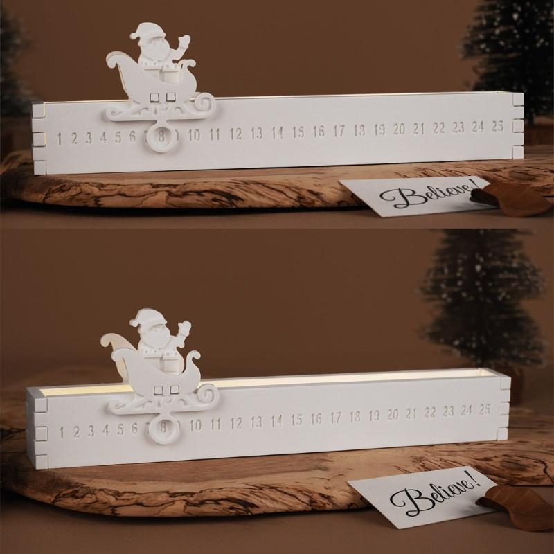 Creative Christmas Santa Countdown Silicone Mold For Crafting Themed Holiday Ornaments And DIY Projects