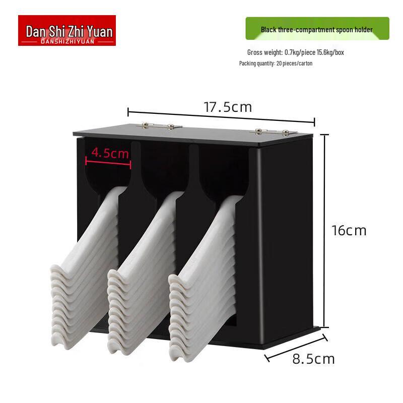 Akrylový prachotěsný držák a organizér na lžíce