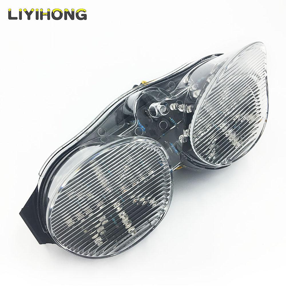 

Motorcycle Rear Tail Light Brake Turn Signals Integrated LED Light For Yamaha YZF R6 2001 2002 Yamaha XJR 1300 2005-2014 Clear 1