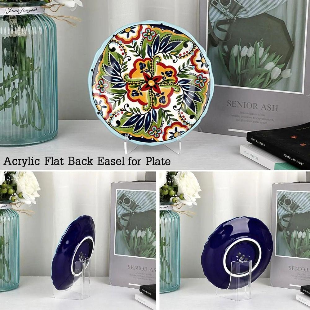 Průhledný stojan na displej Akrylový stojan na knihu Stojan Stojan na plochý talíř Kniha