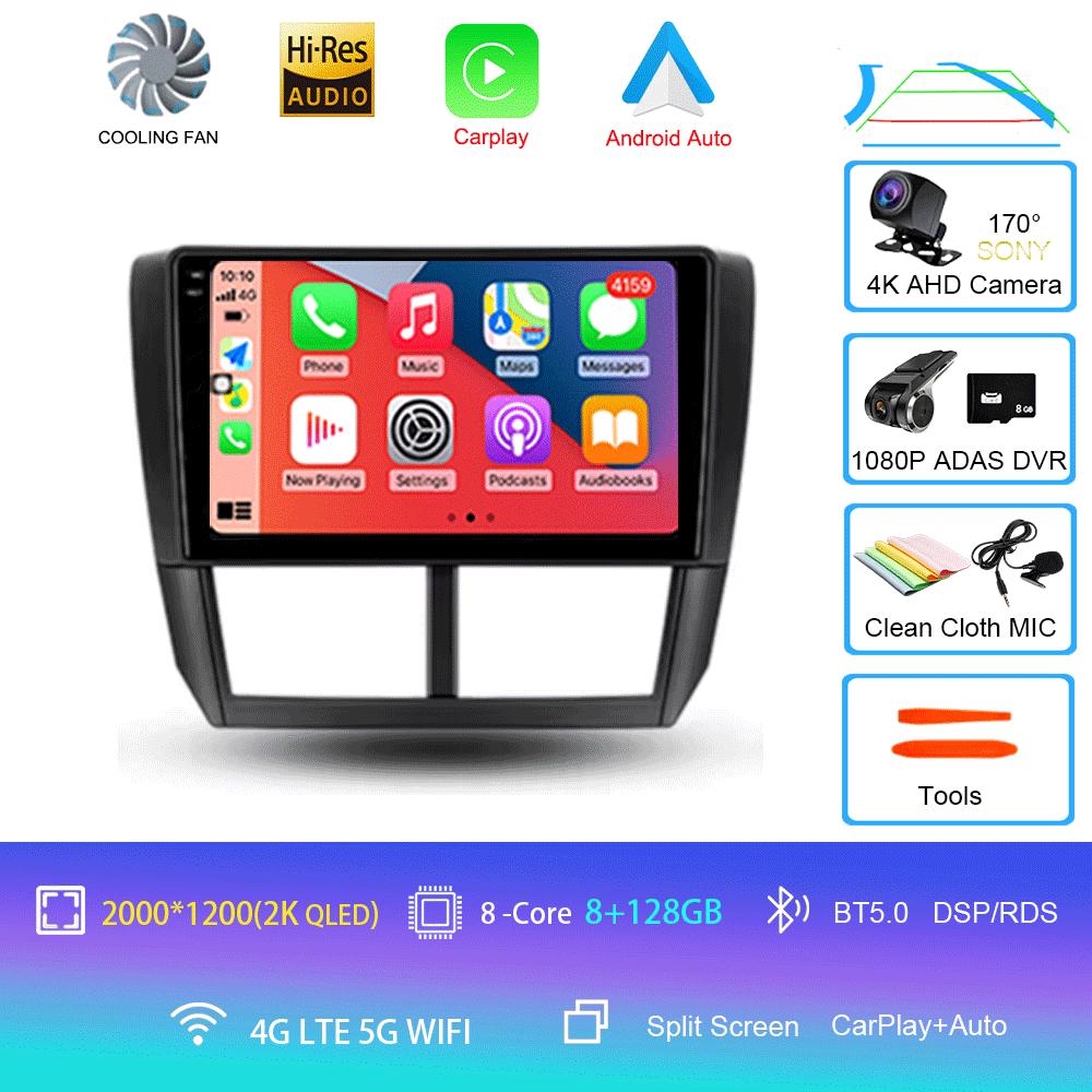 Android 14 For Subaru Forester3 SH 2007-2013 Subaru Impreza GH GE 2007-2011 Car Radio Navigation Multimedia Video Player Stereo