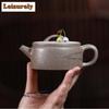 190ml Yixing Purple Clay Teapots Handmade Large Caliber Pot Raw Ore Section Mud Tea Maker Kettle With Infuser Zisha Tea Set Gift
