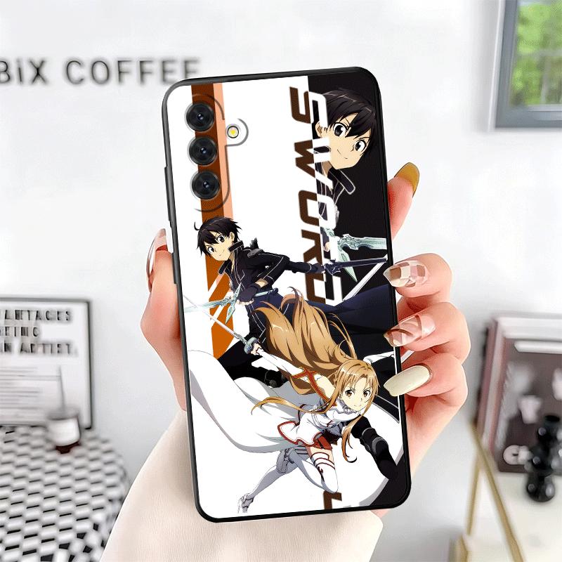 Anime S-Sword O-Online SAO Soft Phone Case for Samsung A17 A37 A57 A16 A26 A36 A56 A15 A25 A35 A55 A14 A24 A34 A54 A13 A23 A33 A