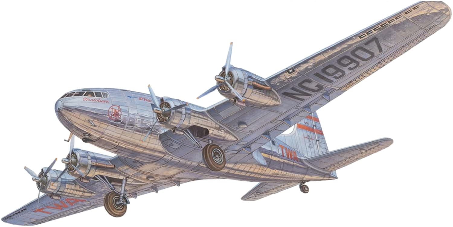 

Roden American Boeing 307 Stratoliner Pressurized Passenger Aircraft Transworld Airlines Plastic Model RE14339 1/144