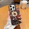 Personalized Flower Retro Unique Phone Case For Iphone 17 Air 16 16e 15 14 11 13 12 Pro Max Aesthetic Protective Leather Cover