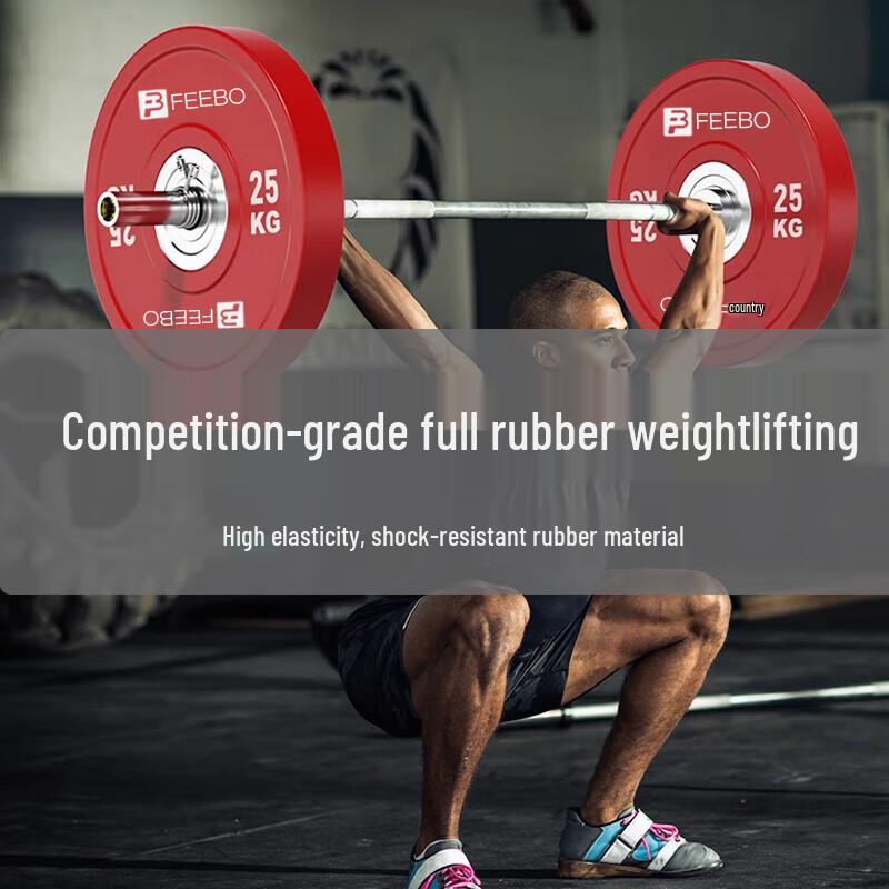 FEEBO Olympic Rubber Grip Weight Plate
