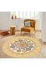 Rovigo Home Washable Round Printed Carpet RHM7064-SD336