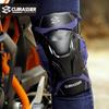 CUIRASSIER Motorcycle Knee Pads Off-Road Leg Guards, Knight Protective Gear, Model K01-3, Navy Blue