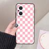Checkerboard Checkered Board Funda For OPPO Reno 13 F 14F 12F 10 11 12 14 15 Pro 7 8 Lite OPPO Find X9 X5 X6 X8 Pro Case