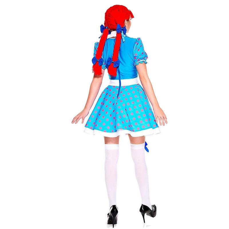 New Halloween Blue Cute Maid Costume Clown Costume Nightclub Bar Performance Costume Team Performance Costume