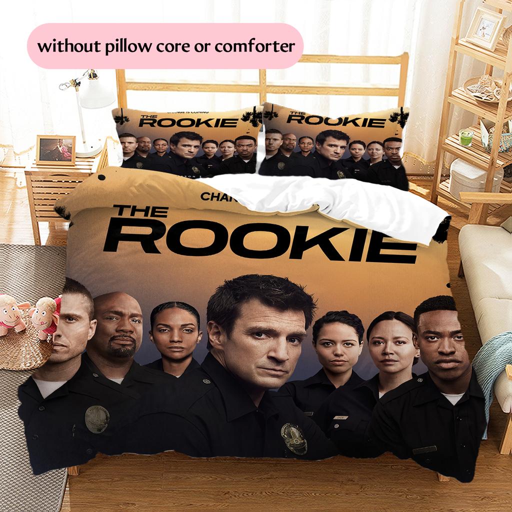 Biancheria da letto con motivo 'The Rookie' Decorazione per la casa Regalo di compleanno (1 * copripiumino + 2 * federa, senza nucleo)